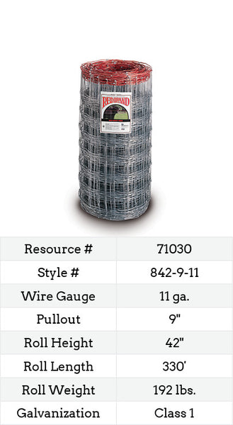 Red Brand Monarch® Specialty Field Fence 330-ft. #842-9-11 Fencing Image