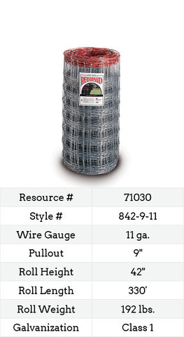 Monarch® Specialty Field Fence 330-ft. #842-9-11