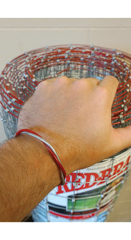 Red Brand Wire Bracelet