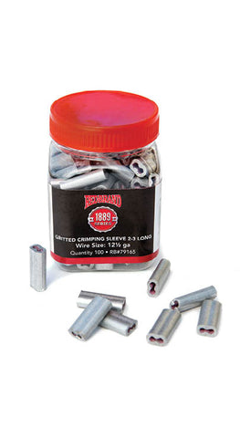 Crimp Sleeve 2-3# Long - 100 count