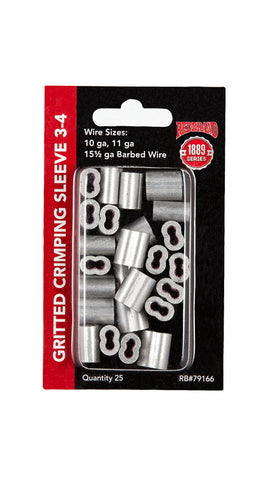 Crimp Sleeve 3-4#  - 25 count