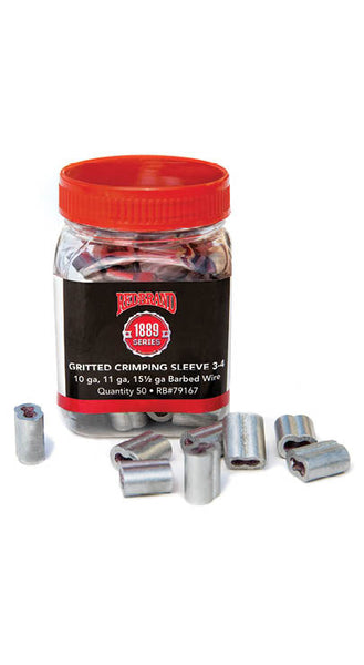 Crimp Sleeve 3-4# - 50 count jar