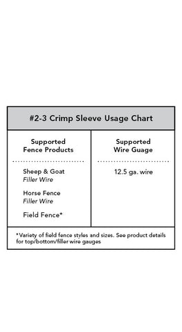 Crimp Sleeve 2-3#  - 25 count