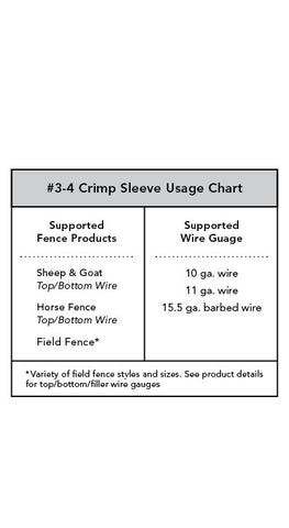 Crimp Sleeve 3-4#  - 25 count