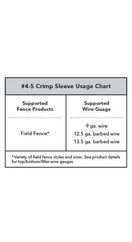 Crimp Sleeve 4-5#  - 25 count