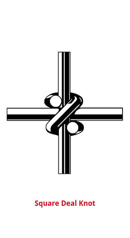 Red Brand Square Deal® Black Non-Climb Horse Fence 100-ft. Class 1 #1348-2-12½ Square Deal Knot Image