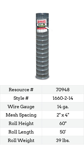 Red Brand Welded Wire 50-ft. #1660-2-14 Fencing Roll Image