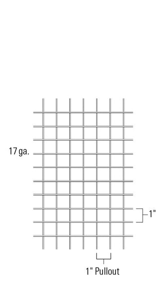 Keystone LG Welded Wire 100-ft. #2524-1-17 mesh spacing image
