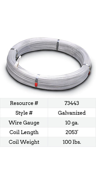Red Brand Galvanized Electric Fence Wire 17 Gauge - 2640 ft