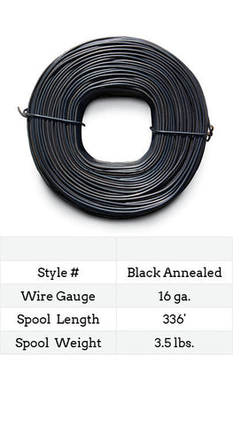 Ty Wire for Rebar 16 Gauge Black Annealed - 336-ft.