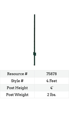 Keystone LG U-Post Green - 4-ft.