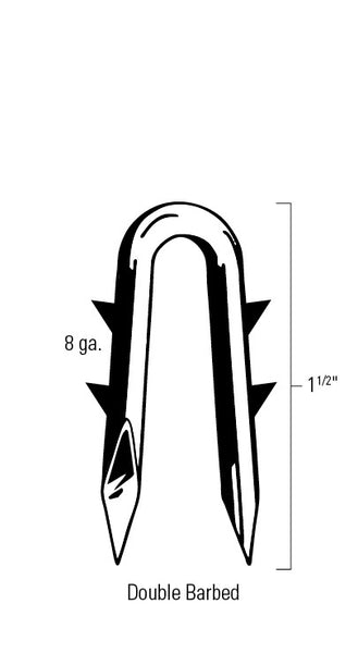 Red Brand Toughcoat™ Premium Barbed Staples 1½-in. 40-lb. Individual Staple Image