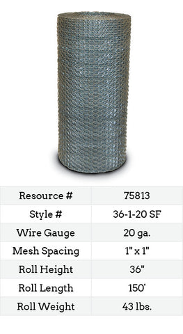 Keystone Keymesh® Stucco Netting 150-ft. #36-1-20 SF