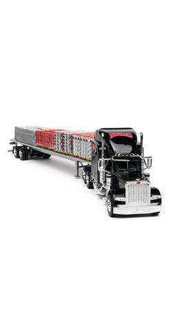 Red Brand Die-Cast Flat Bed Truck
