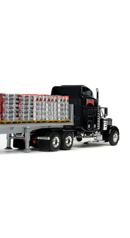 Red Brand Die-Cast Flat Bed Truck