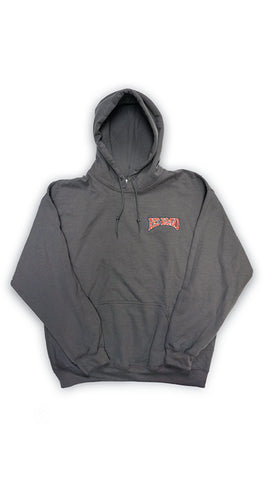 Red Brand Logo Hooded Sweatshirt