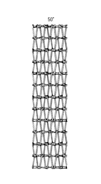 Red Brand Keepsafe® V-Mesh Horse Fence 50-in - 165-ft diamond mesh fencing detail