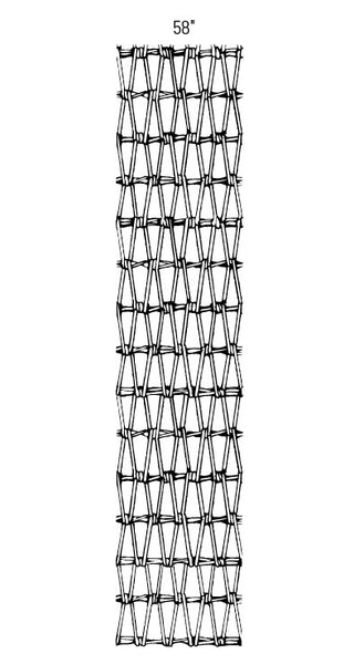 Red Brand Keepsafe® V-Mesh Horse Fence 58in - 165ft diamond mesh fencing detail