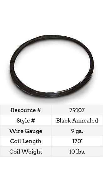 Red Brand Black Annealed Smooth Wire 9 Gauge - 170 ft. 