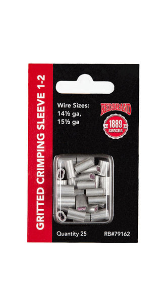 Crimp Sleeve 1-2# - 25 count clam shell package