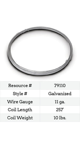 Galvanized Smooth Wire 11 Gauge - 257-ft.