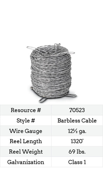 Red Brand Barbless Cable - 1320 ft